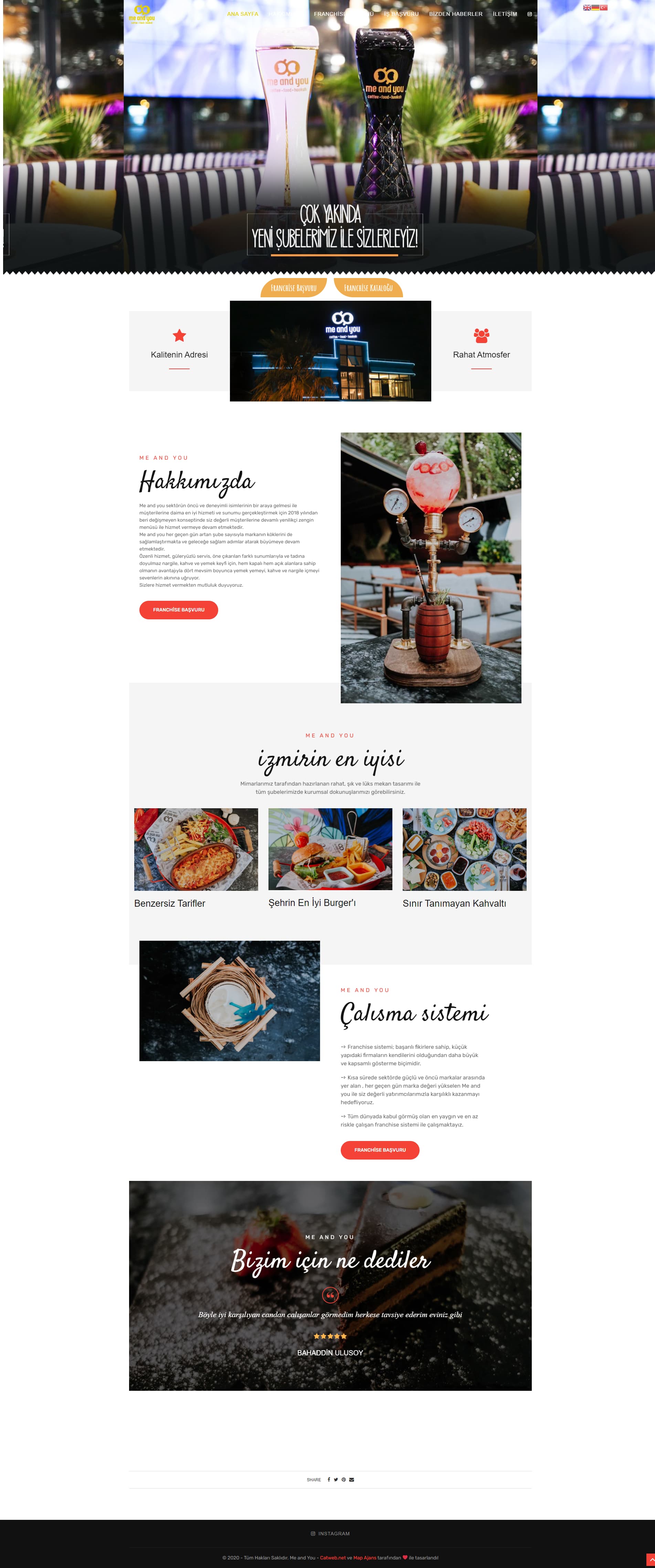Me And You Website screenshot